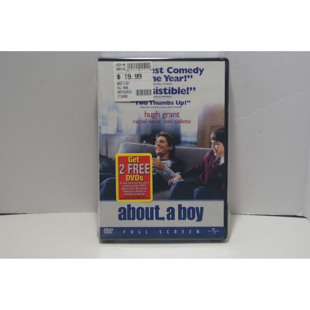 About a Boy (DVD, 2003, Full Frame) Hugh Grant, Rachel Weisz, New Sealed Comedy